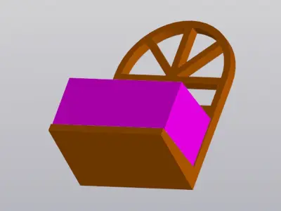 Hanging wall decor Flower window 3D print model