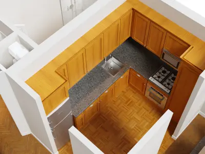 3D Floor Plan 01 3D model