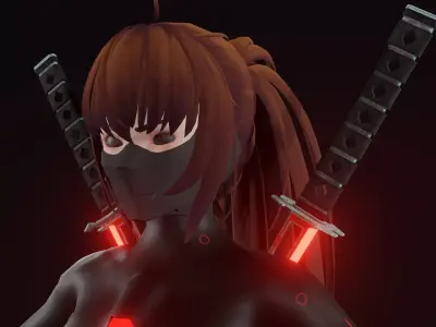 Emmas ninja girl 3D model