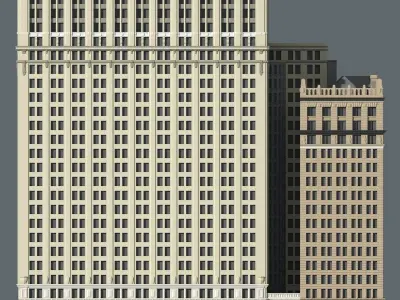 Whitehall Building and Annex 3D print model