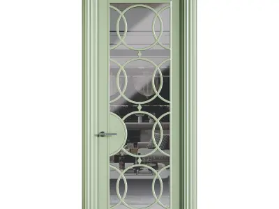 Modern entrance door 42 3D model