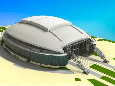 Cowboys Stadium  Texas Low-poly 3D model