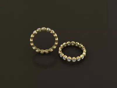 Bezel Infinity Band Ring 2mm50 Size 7 3D print model