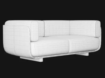 Shaal collection sofa 3D model