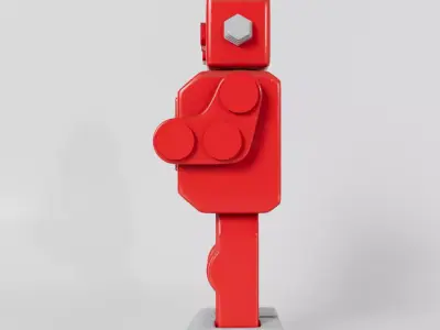 Vintage Robot Toy 3D model