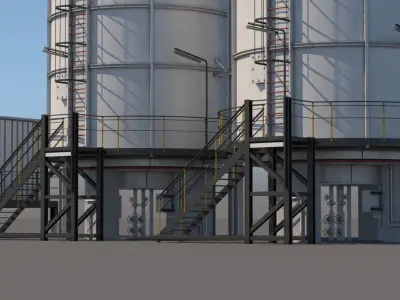 Refinery Module 2 3D model