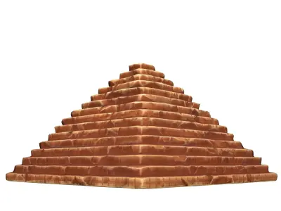 Cartoon Pyramid 3D model