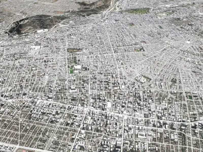 Cityscape  Santiago Chile 3D model