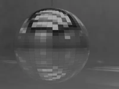 Discoball Free low-poly 3D model