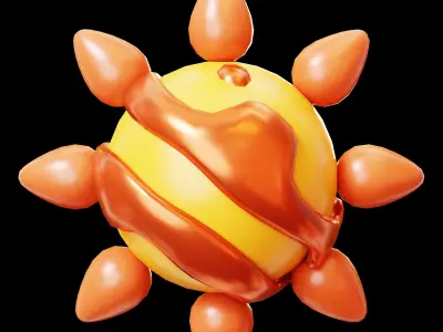 Space and planet item pack Low-poly 3D model