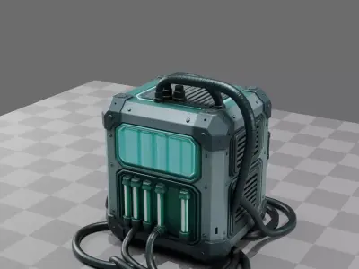 Cyberpunk Street Generator 3D model