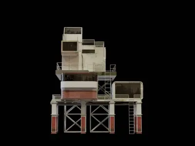 Stack building 3D model