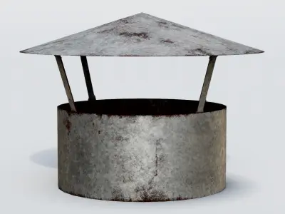 Roof Vent 24 Low-poly 3D model