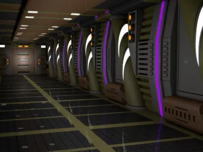 Sci Fi Corridor  3D model