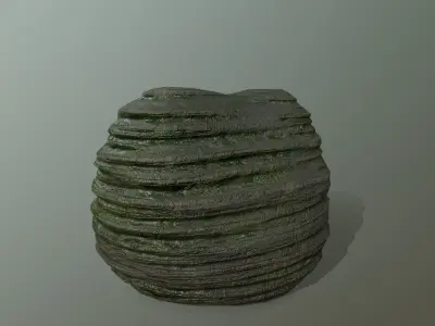 Rock Set Low-poly 3D model purchase