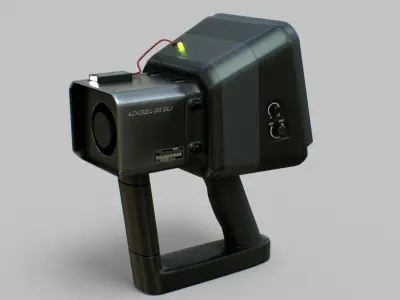 Sci-Fi Portable Scanner Low-poly 3D model