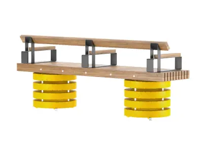Street Bench zm0118 3D model