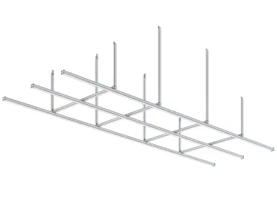 Factory Ceiling Beams 3D model