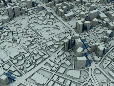 Seoul City South Korea 3D print model