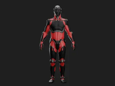 Male Robot 04 - MR04 3D print model