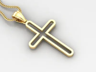 Cross Light Gold 4CP061 3DM STL 3D model