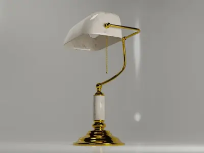 Retro Table Lamp 3D model