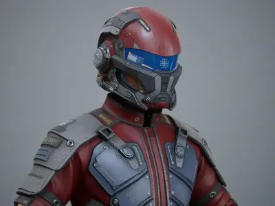 Sci Fi Clothing Pack 04 Low-poly 3D model