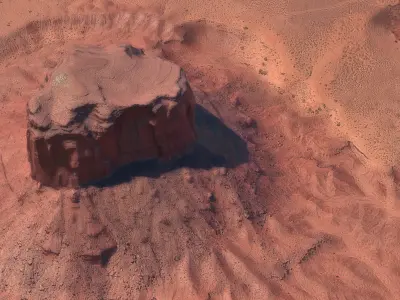 Monument Valley Butte Mountain 01 3D model