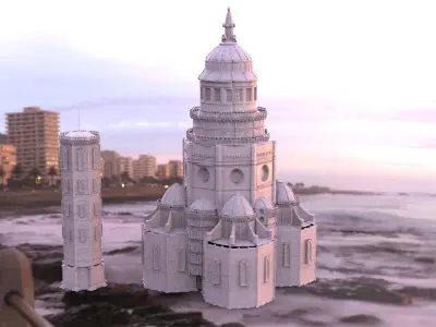 Florence cathedral Inspired full Cathedral 3D model