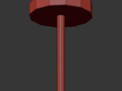 LARGE globe pendant light in gold and clear glass 3D model