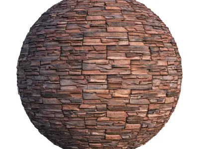 Decorative stone for facades 3D model