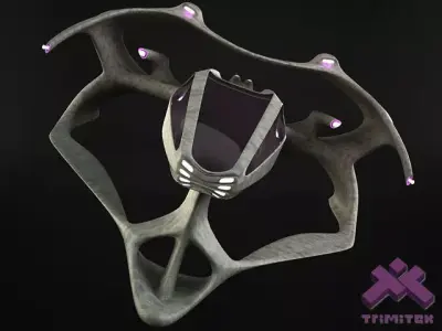 Alien Spaceship - Fighter 3D model