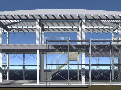 House under construction 25-61 3D model