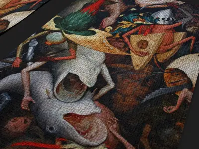 Fall of the Rebel Angels Version One Bruegel the Elder Low-poly 3D model