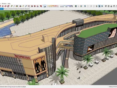 Sketchup Shopping Center E7 3D model