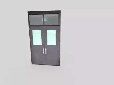 low poly door Low-poly 3D model 3