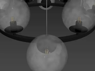 Odeon light modern Tovi chandelier 3D model