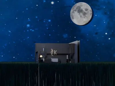 bedroom architectural room interior 3D model