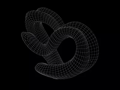 Abstract Heart Shape v1 004 Low-poly 3D model