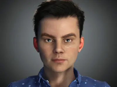 Asian Big Boy Rigged 3D Model 3D model