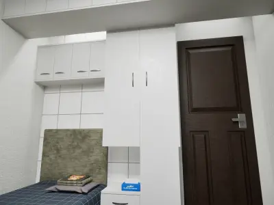 RedSister Hong Jie  Uncle Red Bedroom Low-poly 3D model
