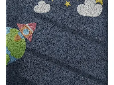 Kids Carpet Set 49 3D model