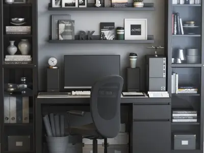 Office workplace 58 3D model