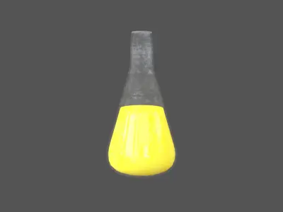 Laboratory Bottle v2 004 Low-poly 3D model
