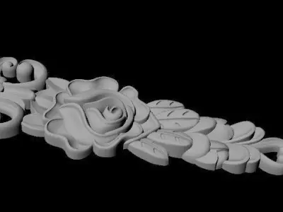 dekor ornate door knob 3D model