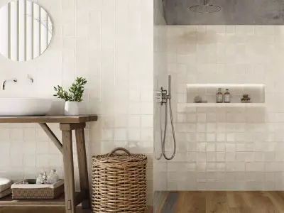 White Ceramic Wall Tile 3D Model Texture