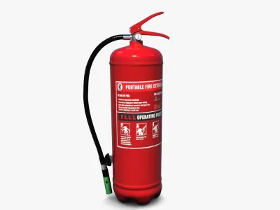 Fire Extinguisher Low-poly 3D model