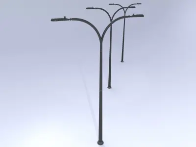 Street Light Pole  Low-poly 3D model