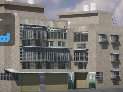 TW Street Residential Entrance 3D model