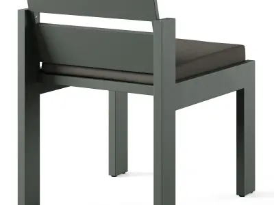 Walker Metal Outdoor Dining Chair  3D model